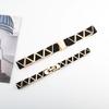 Fashion Metal Triangle Splicing Design Women Slim Waist Belt For Long Dress And Special Occasions