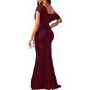 Spring 2024 Women's Off-Shoulder Sleeveless Bodycon Formal Dress
