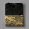 Мужская футболка Dwight Schrute Comics Vintage Cotton Tee Shirt Short Sleeve The Office Tv Series T Shirts O Neck Clothes Graphic