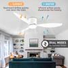 Small Ceiling Fan Mute Frequency Conversion Bedroom Fan Light Home Aisle Balcony Ceiling Fan
