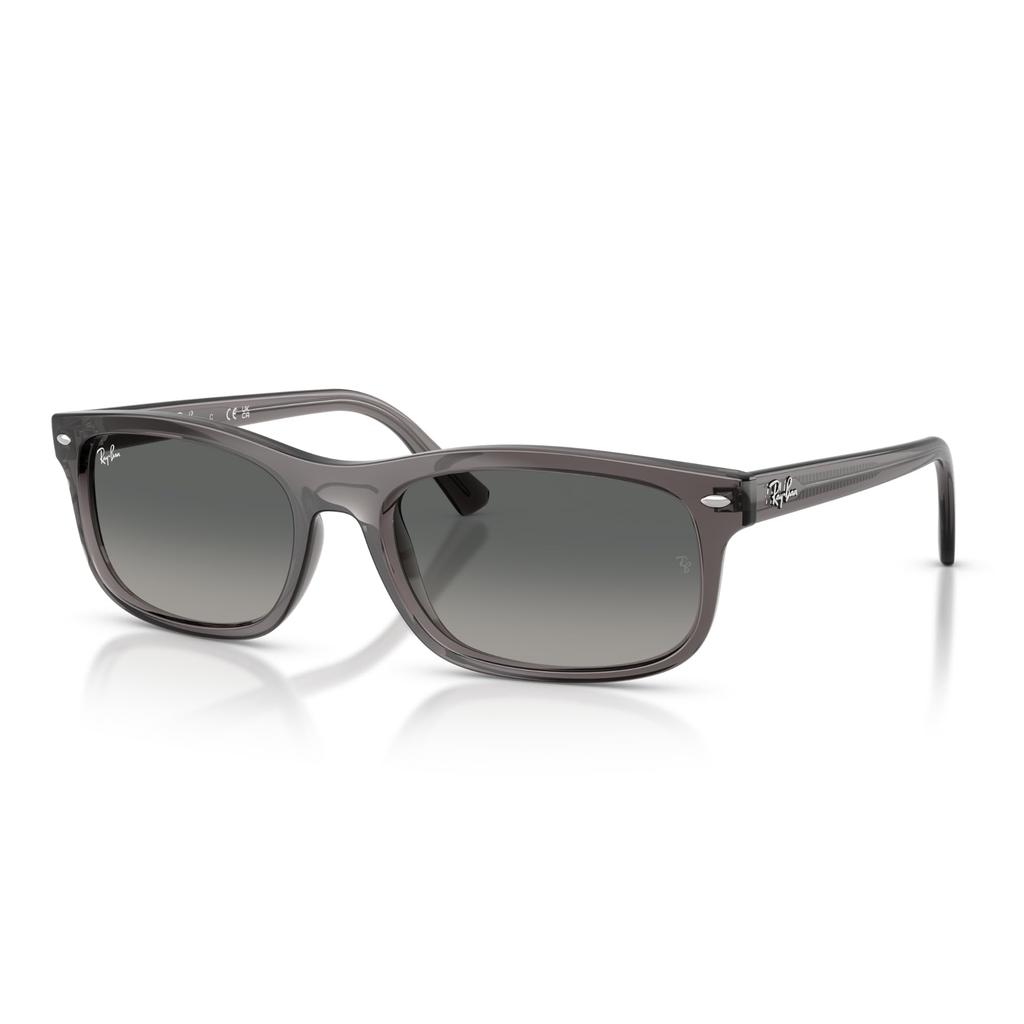 Светло-серый ширина линзы 0RB2224F Солнцезащитные очки Ray-Ban, унисекс, оправа/Опаловый серый, линза/Кристальный градиент, 57 мм,