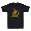 Off to Cause A Kerfuffle Funny Whimsical Frog Wizard Meme T-Shirt U71