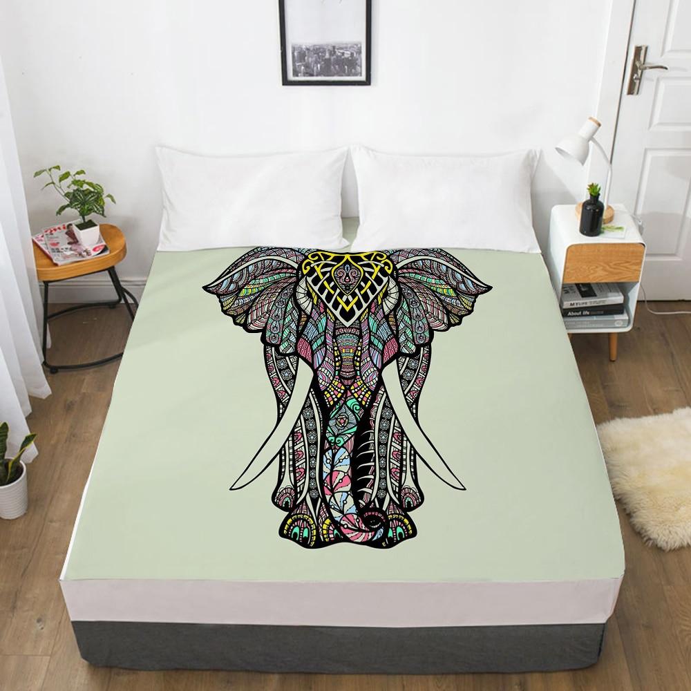 Простыни на заказ, наматрасник с резинкой, 3D простыня, постельное белье 90x200 150x200, простыня, постельное белье в богемном стиле