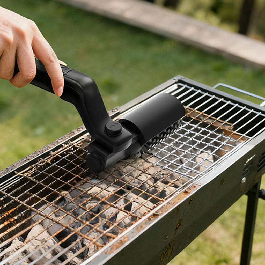 Electric Grill Cleaning Brush Rotary BBQ Cleaner Tool 180° Adjustable Head Cordless Rechargeable Adjustable Angle Gifts