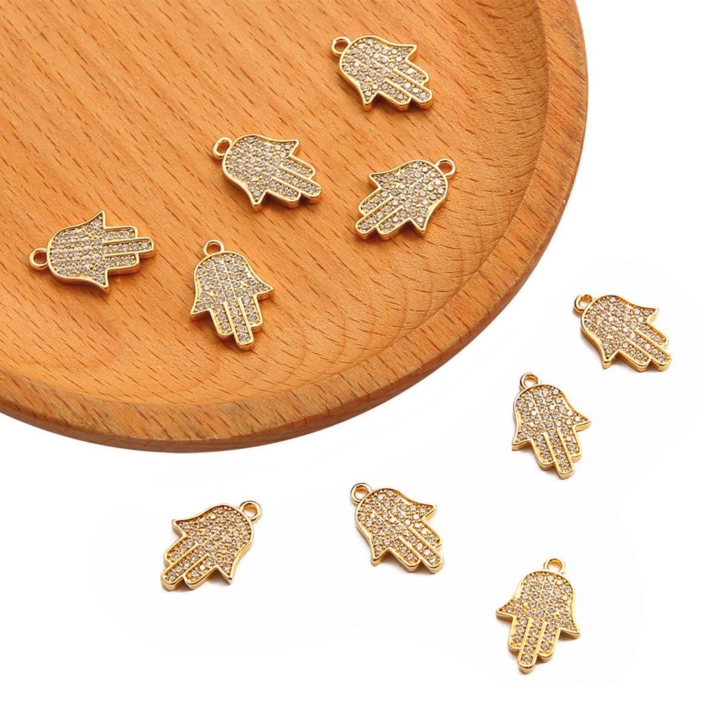 Медный лист Часы Циркон Шарм Подвеска для DIY Браслет Ожерелье Аксессуары