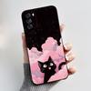 For Motorola Moto G 2022 Case XT2213 Soft Cover Cute Love Rabbit Funny Cartoon Black Silicone Phone Case For Moto G 2022 Casing