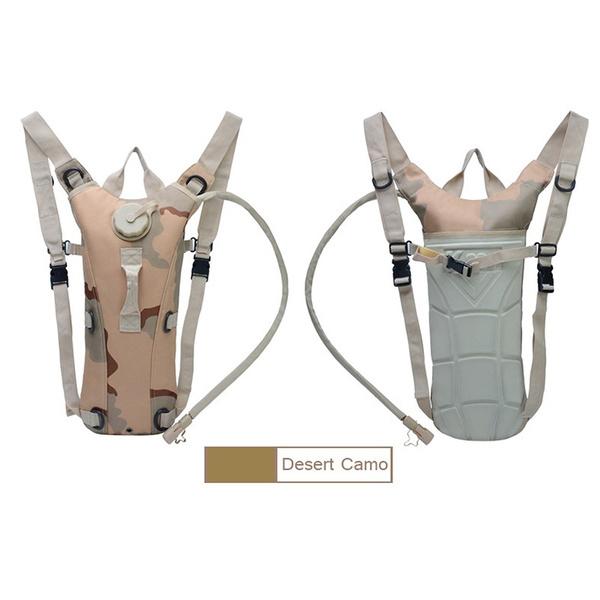 Men Fashion Summer 3L Tactical Outdoor Hydration Water Backpack Bag with Bladder 8 Colors