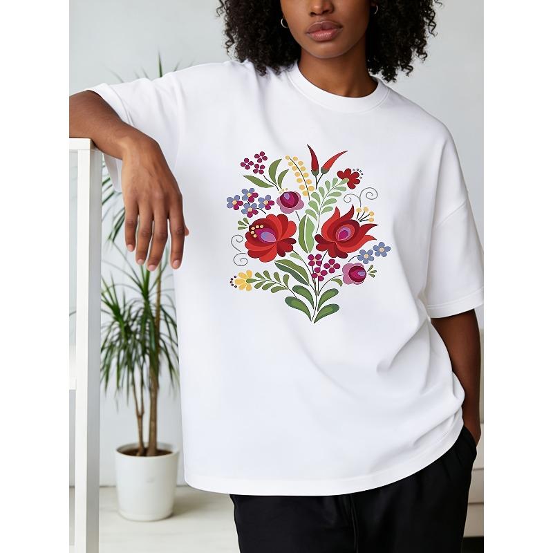 Plus Size - Plus Size - Plus Size - Plus Size - Plus Size T-Shirt, Eastern European Folk Art Style