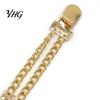 Clothing Decorative Clips 3Pcs Vintage Sweater for Women Girls, Retro Double Chains Cardigan Clips, Elegant Collar Clip Accessories Winter Dresses