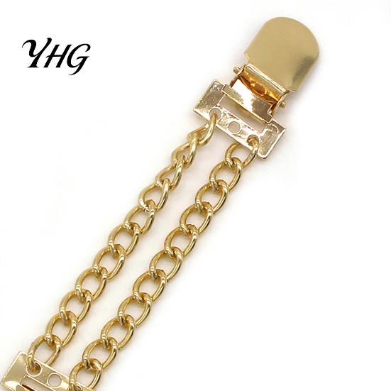Clothing Decorative Clips 3Pcs Vintage Sweater for Women Girls, Retro Double Chains Cardigan Clips, Elegant Collar Clip Accessories Winter Dresses