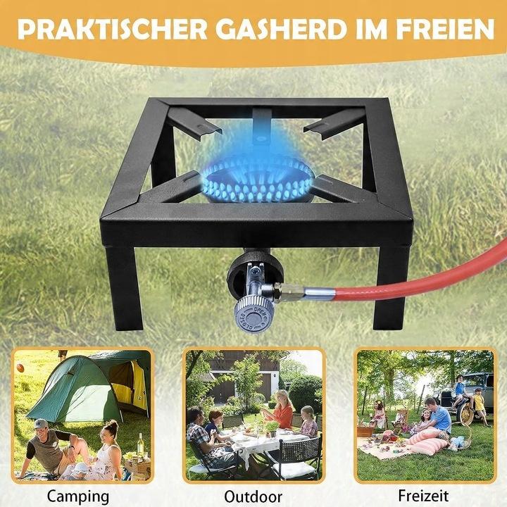 Taboret Gazowy Kuchenka Palnik 8Kw 25X25 Reduktor 1.5M Wąż