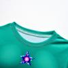 19780 Kids Girls Princess Printed Short Sleeves Round Neck T-Shirt Top Shorts Sets