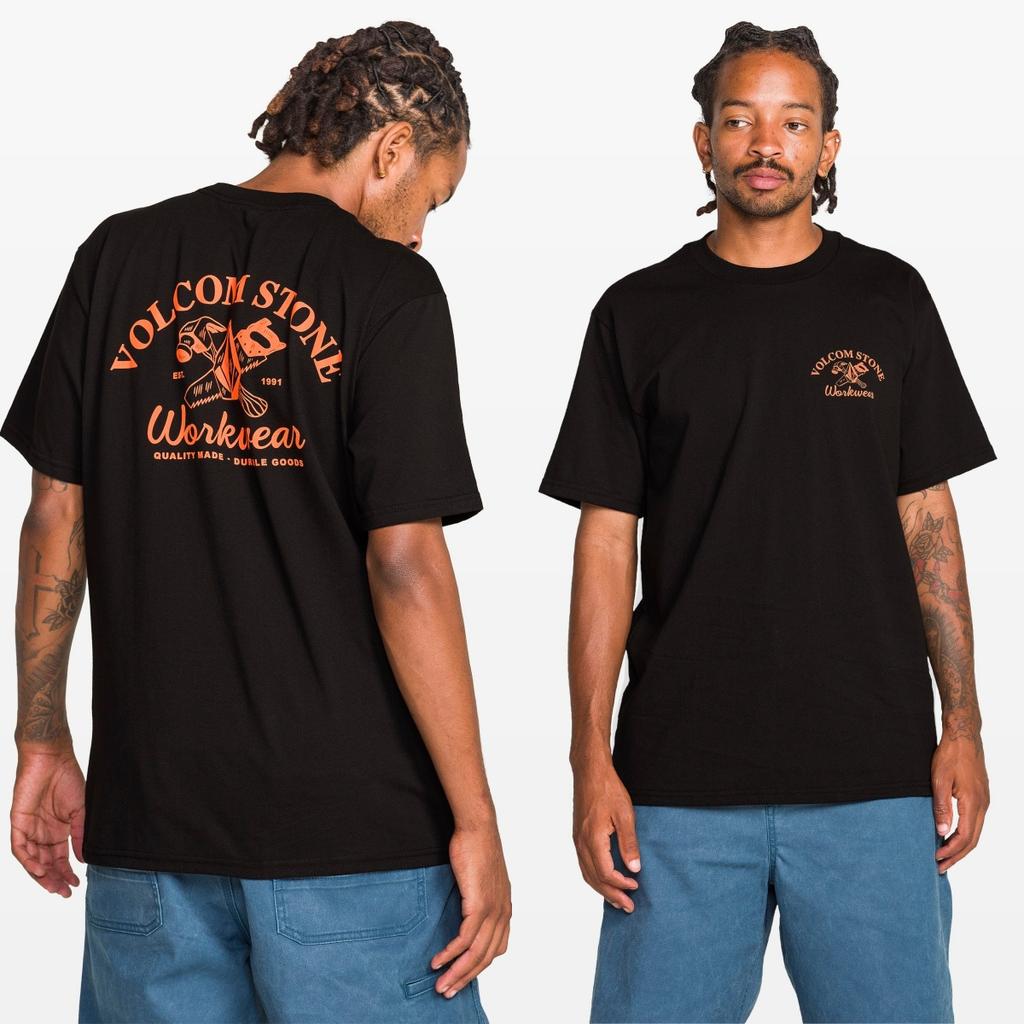 Workwear Volcom Skateboarding Extreme Sports Brand Tshirt Cotton Graphic Tee Unisex Unisex Summer Streetwear
