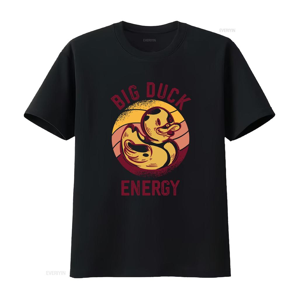 Big Duck Energy Rubber T Shirt vintage Washed streetwear Stylish Slightly Top For Everyday Wear Unisex fashion Casual