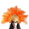 Feather Feather Headdress Sequins Crown Headdress Vintage Hair Accessories  Adults