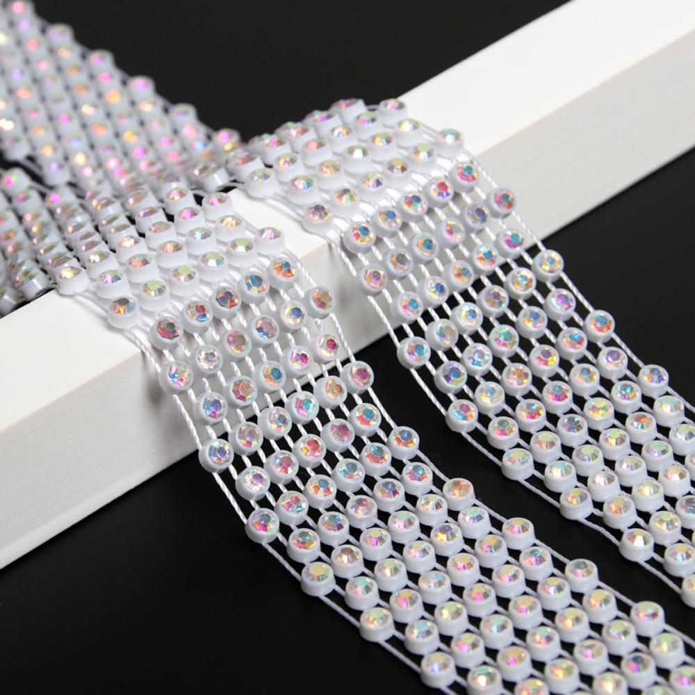 Exquisite 1.3M Long Bling Scarf Neckerchief Sparkling Luxury Shiny Rhinestones Tie Crystal Necktie Collar Jewelry Collar