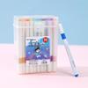 Fine-Tip Washable Acrylic Marker Pens with Transparent Barrels, Water-Based Ink, No Bleed-Through - Perfect for Students and Art Projects.