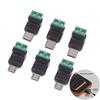 1/3 шт. USB-C адаптер, штекер, 2 контакта, без пайки, электрооборудование, безпаечные разъемы для промышленного, научного ремонта, зарядки