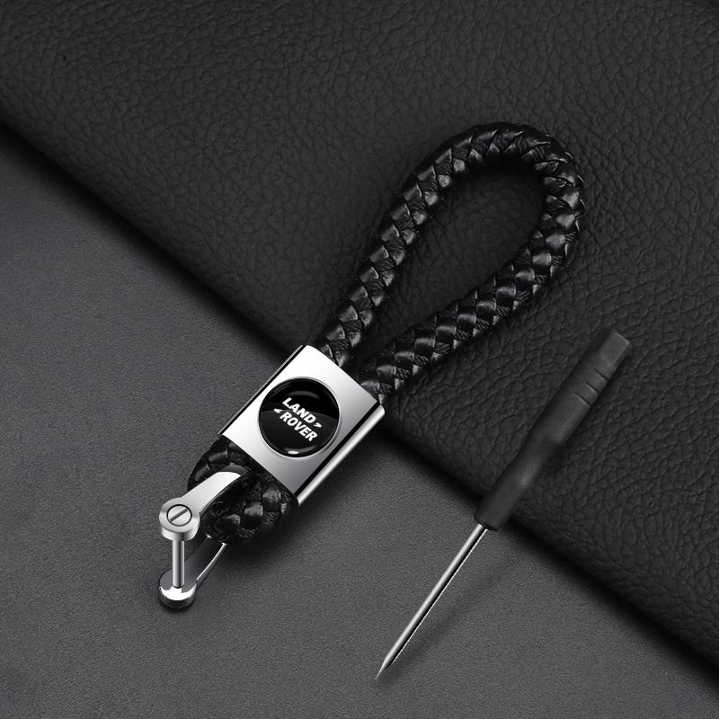 Брелок из плетеной веревки для автомобиля, кольцо для ключей, держатель для ключей, подарки для пары, аксессуары для Land Rover Range Rover Defender Freelander Discovery 1 2 3 Evoque Rover L322