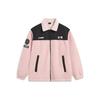Li Ning Sports Lifestyle Series Color Block Loose Fleece Warm Dopamine Knitted Jacket Unisex Jacket Light-Pink AFDT841-2