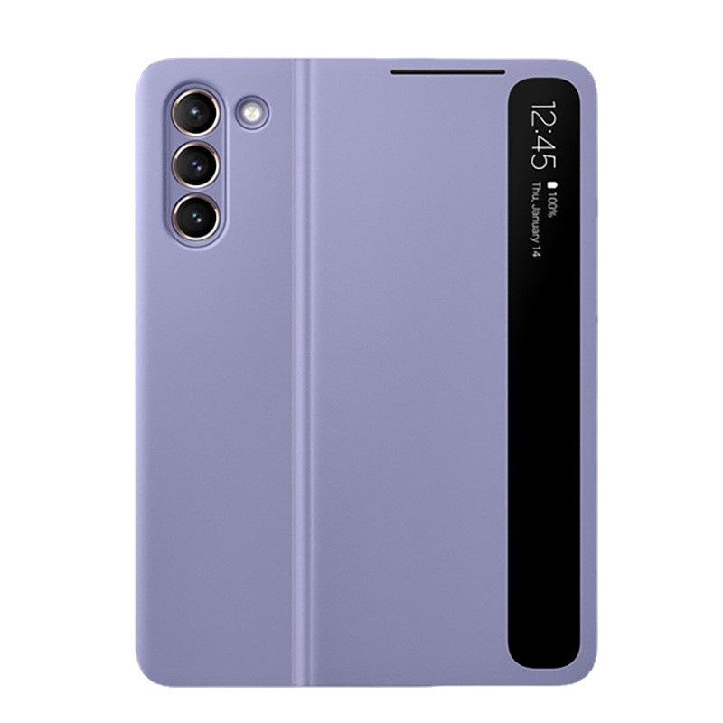 Чехол-окно Samsung S21 Ultra Smart: Функция ответа на вызов без помощи рук, защитный чехол для S21FE.