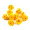 ESC Auto Parts ECF5000 10 Pieces Fastener Trim Rivet Car Body Push Type Retainer Clips, Yellow for Chevrolet GM Kia Hyundai