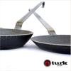 Turk Cast Iron Frying Pan (Roast) (24cm Deep) with Pot Brush (Authentic)