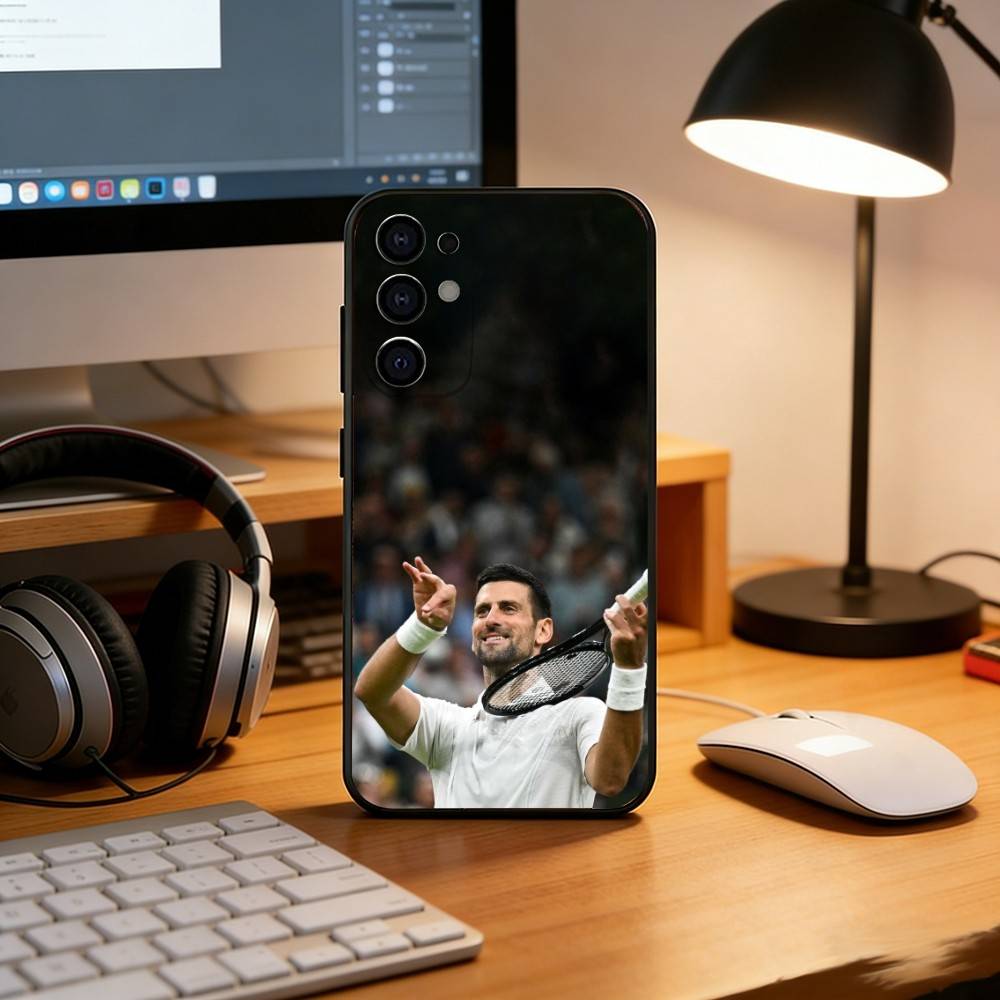 Novak Djokovic Phone Case For Samsung S25,S24,S21,S22,S23,S30,Ultra,S20,Plus,Fe,Lite,Note,10,Black Cover