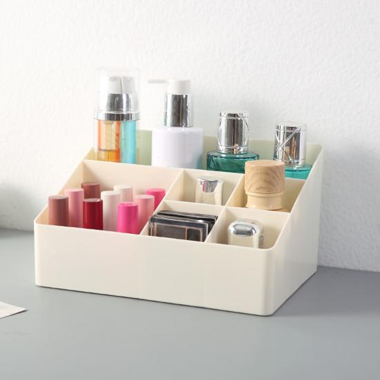 6 сеток косметический органайзер коробка настольный пластиковый контейнер для хранения мелочей