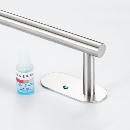 Вешалка для полотенец Настенная Без перфорации Самоклеящаяся Большая несущая способность Водонепроницаемая Противоскользящая Ванная комната Держатель для кухонных полотенец Органайзер для полотенец Ручка для полотенец