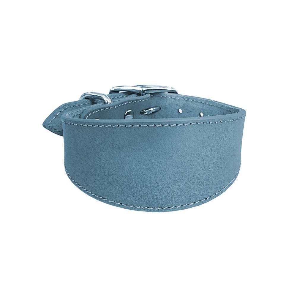 Adjustable Wide Dog Collar Soft Cowhide Leather Large Breeds Collars Comfortable No Pull Pet Collars Strap Italian Greyhounds