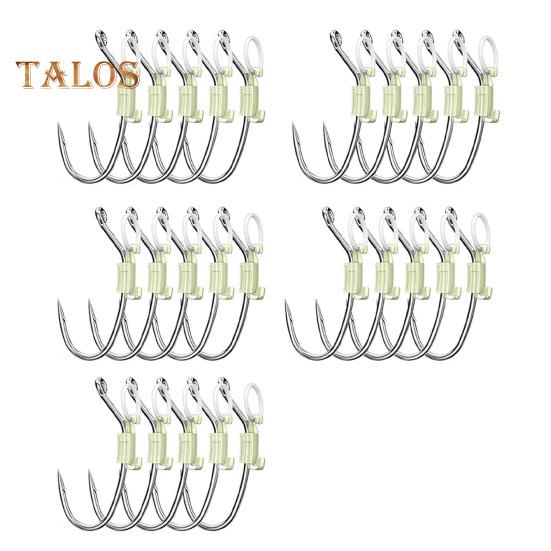 5/15/25Pcs Luminous Live Shrimp Fixing Hook Heavy Duty Metal Barbed Fishhook Freshwater Saltwater Catfish Bass Fishing Hook Fishing Accessories
