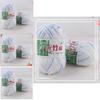 Organic Bamboo Charcoal Milk Cotton Yarn For Baby Crochet And Diy Knitting