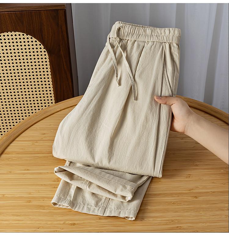 100 Cotton Men's and Women's Casual Pants Breathable