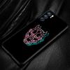 Неоновый чехол для телефона Samurai Oni Mask для Oppo Find X5 A54 A53 A52 A9 2020 A15 A95 A16 A76 A74 A12 Reno7 SE Reno6 Pro Plus 5G