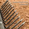 Steel Weeding Rake Detachable Gardening Hand Weeder Heavy-Duty Weeding Rake for Soil Loosening Raking Vegetable Field