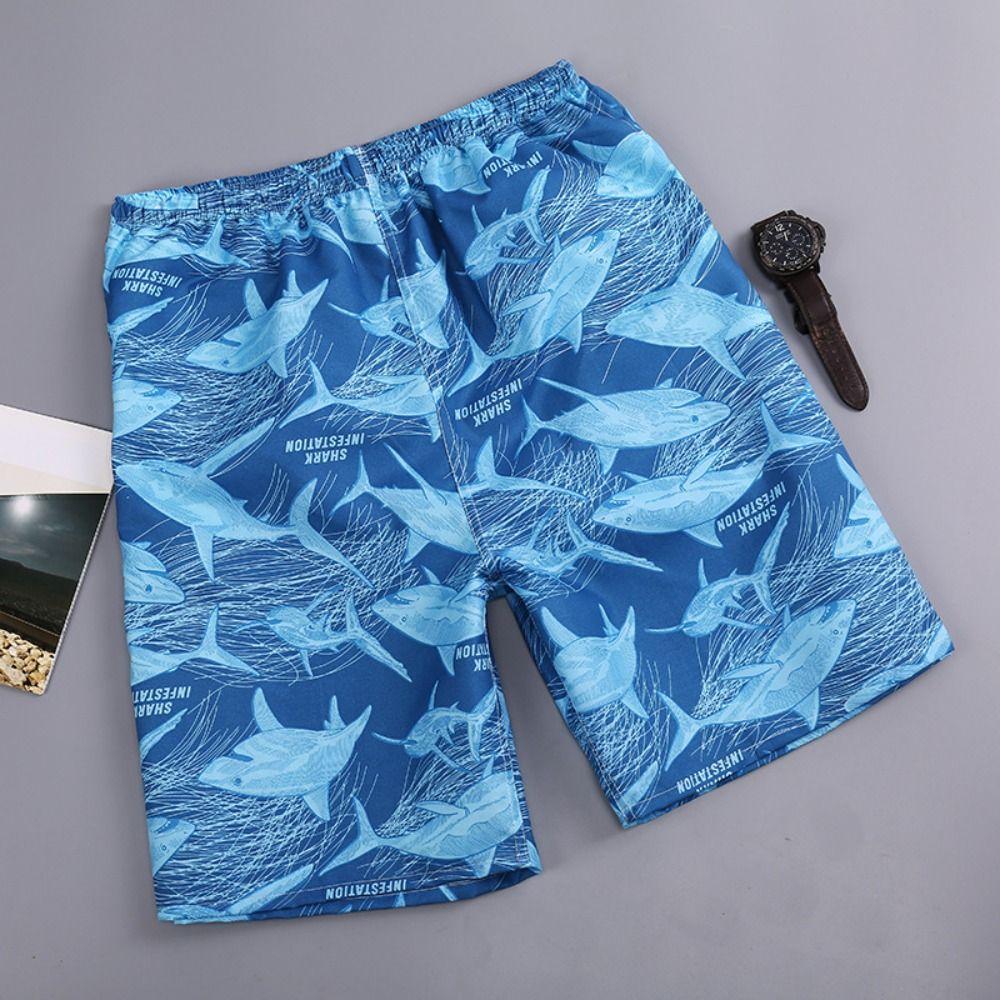 Cool Swimming Shorts Trunks Men Print Surf Shorts New Quick Dry Beach Shorts