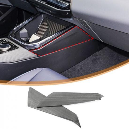 ABS Black Wood Grain Center Console Gear Shift Side Trim For BMW X3 G45 2025+