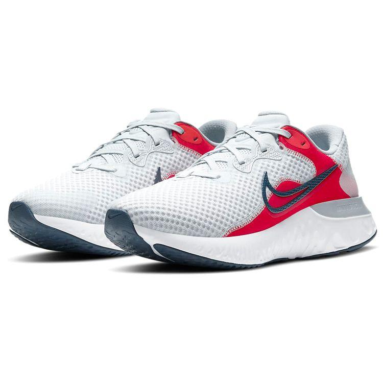 Nike Renew Run 2 Мужские Чистый Платиновый Красный Чили CU3504-008