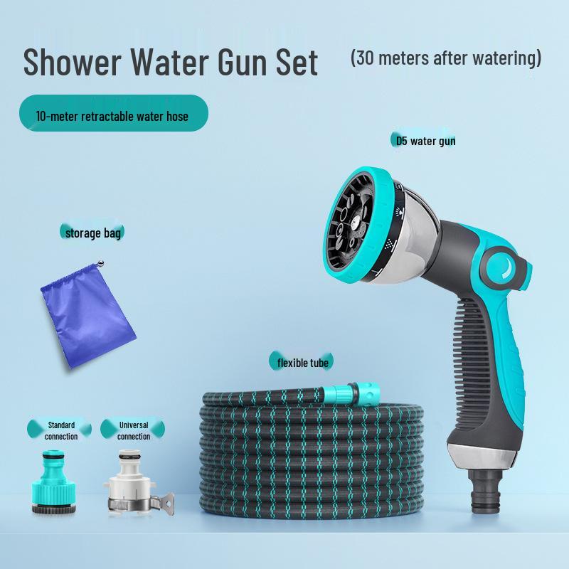 High-Pressure Water Gun: Garden Sprinkler & Floor Cleaner with Telescopic Hose