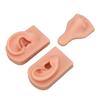 Silicone Piercing Practice Model Simulation Soft Flexible Nose Ears Model for Display Teaching Light Skin Color