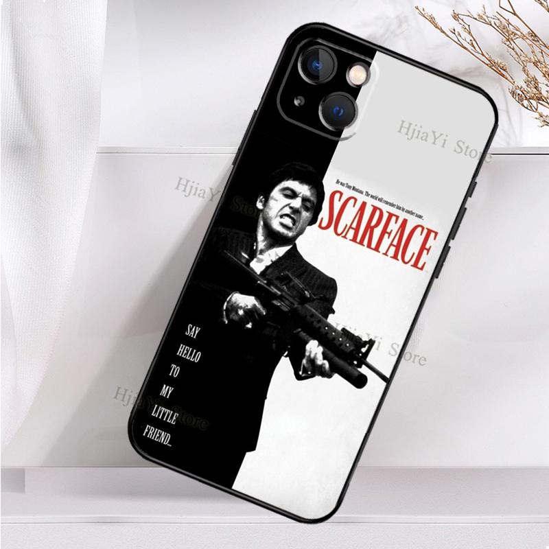 Чехол Scarface Al Pacino Tony Montana для iPhone 13 12 11 14 Pro XS Max X XR 7 8 Plus SE2 12 13 Mini, задняя крышка, чехол для телефона