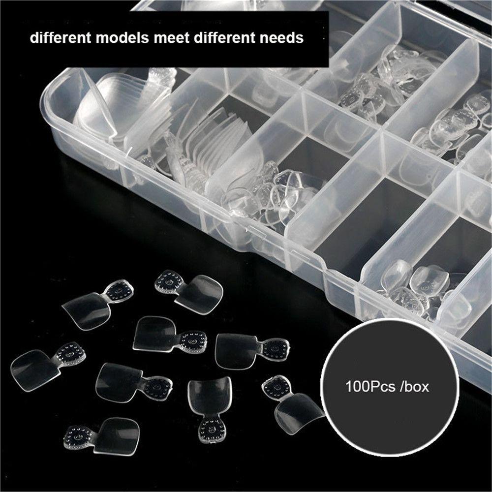 100 шт. Маникюр Полное покрытие Наращивание ногтей Советы для ногтей на ногах Таблетка для ногтей на ногах Советы для ногтей на ногах Накладные ногти на ногах