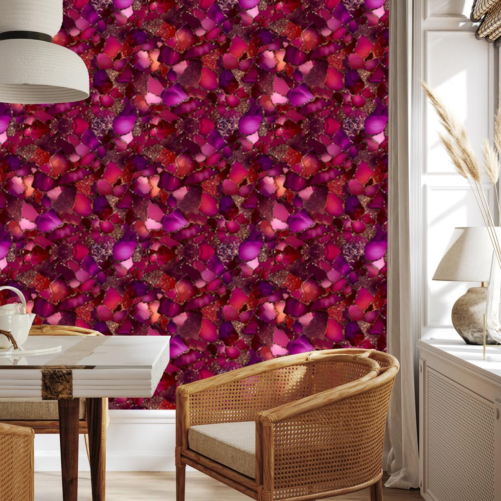 Ink Burgundy and Purple Wallpaper for Living Room and Bedroom 50x1000