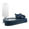Automatic Water Dispensing Cat Dog Feeder Pet Feeding Bowl 27x15x24cm Blue Designed For Home Use 2 Sets