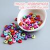 10g Pack of Flat Acrylic Alphabet Beads for DIY Children's Beading and Jewelry Keychain Accessories