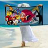 Red Birds Characters Collage Beach Towel, Super Soft Microfiber, Gift for Her/Him, Birthday, for Pool, Beach, Travel, Home Decor Fan gifts