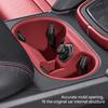 Силиконовый автомобильный центральный консольный органайзер для хранения подстаканников черный красный аксессуары модификация для Porsche Cayenne 2024 2025