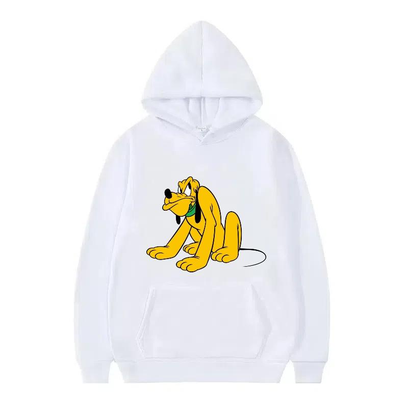 Disney Mickey Mouse Pattern Woman Streetwear Loose Black Winter Tops Clothes Pullovers Ladies Cheap Y2k Hoodies Men Sweatshirts