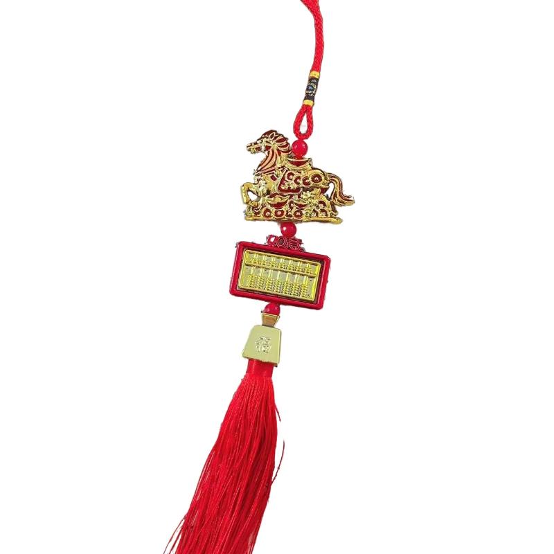2026 Год Лошади Настенное украшение Автомобильный орнамент Китайский Новый год Красный Золотой Подвеска Удача Декора Новоселье Подарки